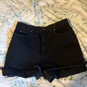 Lands' End Black Jean Shorts